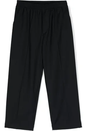 High Waist Kids Pants. Black Kids Pants. Girls Trousers. Children