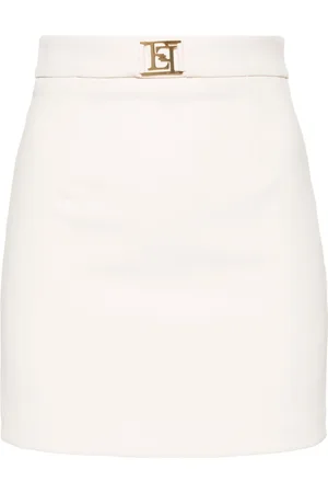 Elisabetta Franchi Logo-plaque mini skirt