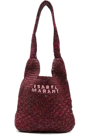 Isabel Marant Small Praia raffia shoulder bag