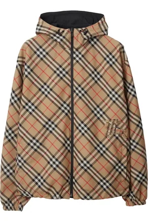 Burberry Vintage Check reversible zip-front hooded jacket