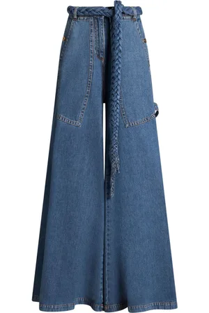 Etro Belted wide-leg jeans