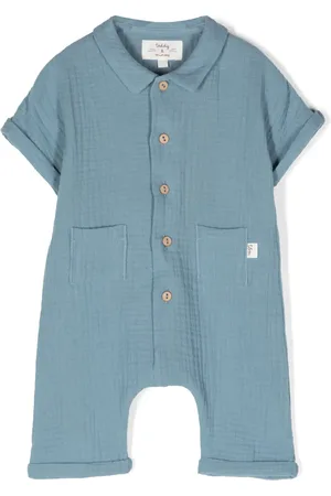 TEDDY & MINOU Textured cotton romper