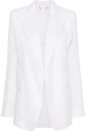 Chloé Open-front ramie blazer