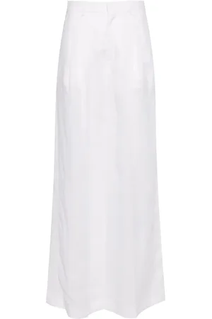 Chloé Wide-leg ramie trousers