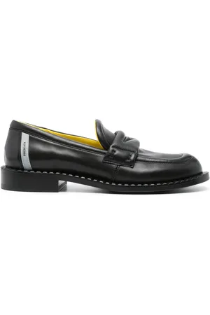 Premiata Logo-patch leather loafers