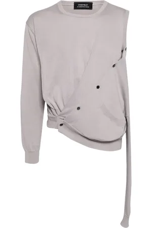 DOUBLET AI asymmetric cardigan