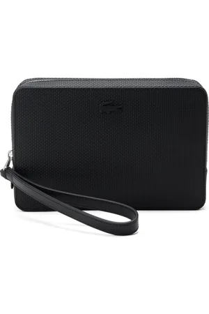 Lacoste Chantaco leather clutch bag