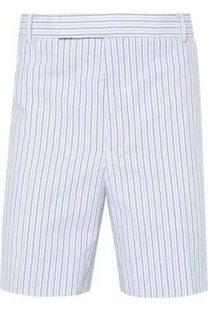 Thom Browne Striped seersucker cotton shorts