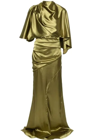 Concepto Backstage draped satin maxi dress