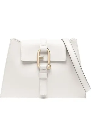 Furla Logo-plaque leather shoulder bag