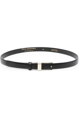 Serafini Logo-engraved leather belt