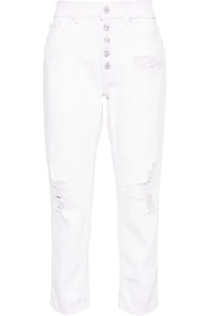 Dondup Dsitressed cropped jeans
