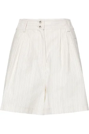 Golden Goose Pinstriped cotton-blend shorts