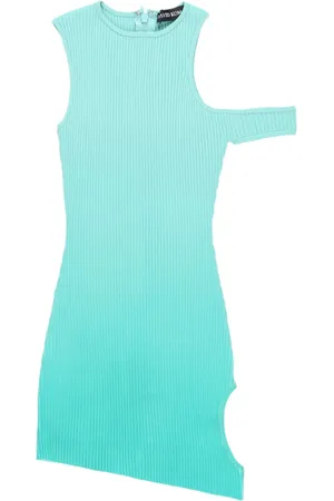DAVID KOMA Ombr??-effect asymmetric minidress