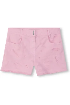 Givenchy 4G-plaque distressed-effect shorts