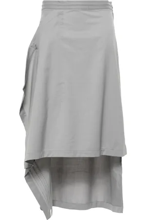 Y-3 Logo-print asymmetric skirt
