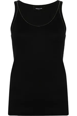 Fabiana Filippi Bead-detailed tank top