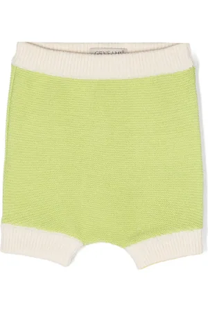 Gensami Contrast-trim knitted shorts
