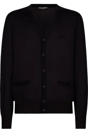 Dolce & Gabbana Logo-embroidered silk cardigan