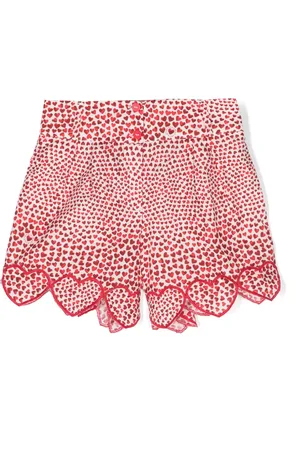 Stella McCartney Heart-print cotton shorts