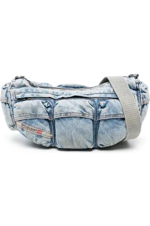 Diesel Re-Edition Travel 3000 denim shoulder bag