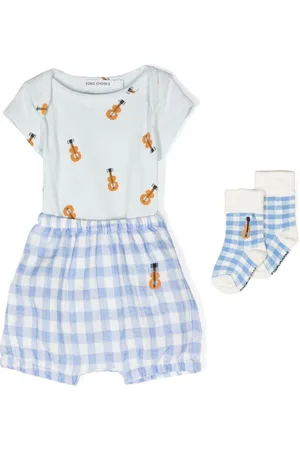 Bobo Choses Guitar-print babygrow set