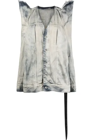 Rick Owens Tec Worker 3D-detail denim jacket
