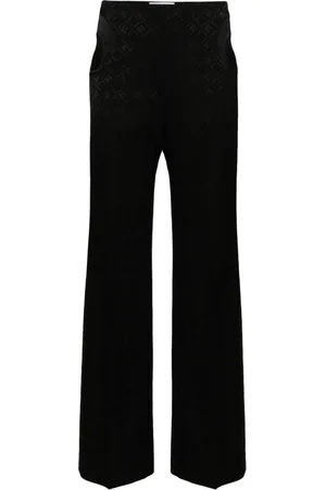 Marine Serre Moon Diamant-jacquard trousers