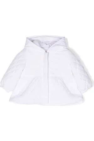 Il gufo Logo-embroidered quilted hodded jacket