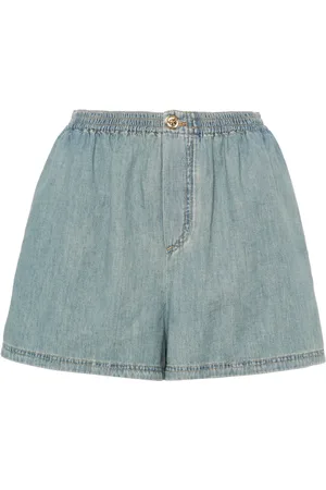 Moschino Faded-denim shorts
