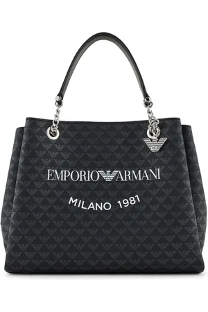 Emporio Armani Milano 1981 logo-print tote bag