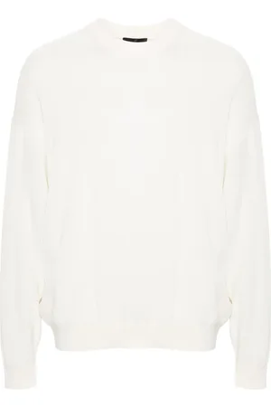 Emporio Armani Ribbed cotton jumper