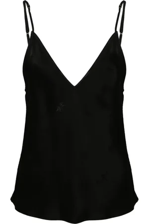 FORTE FORTE Star-motif satin tank top