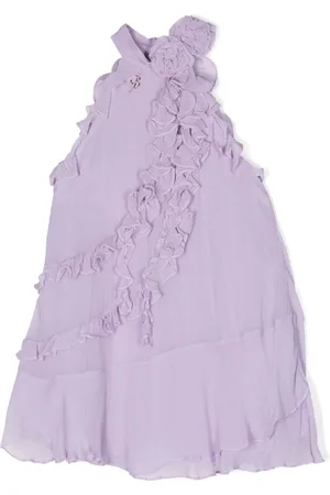MISS BLUMARINE Ruffled chiffon dress