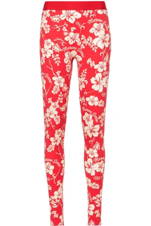 Marine Serre Regenerated floral-print leggings