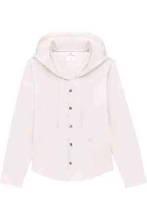 Courrèges AC logo-appliqué hooded jacket