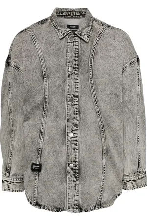 FIVE CM Washed denim shirt