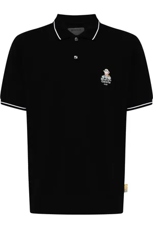 Musium Div. Logo-embroidered cotton polo shirt