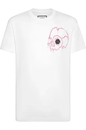 Philipp Plein Dripping Skull cotton T-shirt