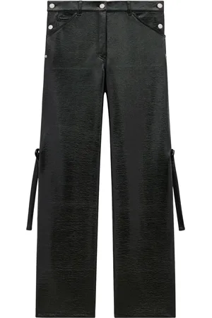 Courrèges Sailor Buckle baggy-fit vinyl trousers