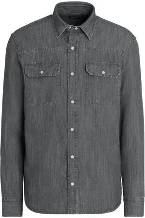 Grey colour best sale jeans shirt