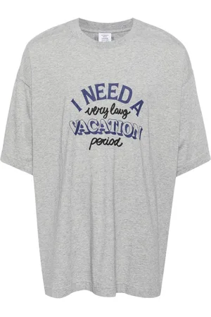 Vetements Slogan-print cotton T-shirt