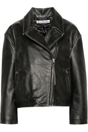 Acne Studios Distressed-effect biker jacket