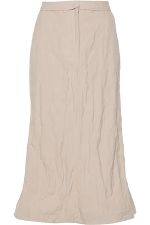 Acne Studios Crinkled midi skirt