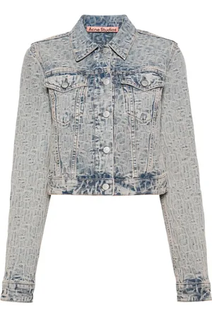 Acne Studios Monogram-jacquard denim jacket