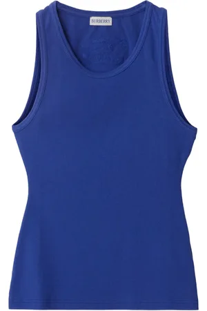 Burberry Logo-appliqu?? cotton tank top