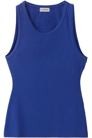 Burberry Logo-appliqu?? cotton tank top