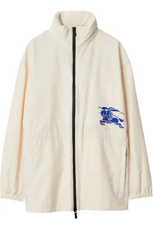 Burberry EKD-appliqué hooded jacket