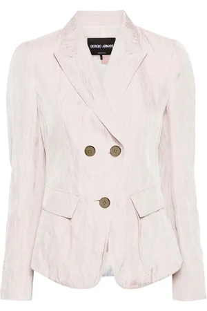 Giorgio Armani Crinkled double-breasted blazer
