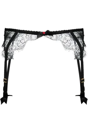 Agent Provocateur Lorna floral-lace suspenders